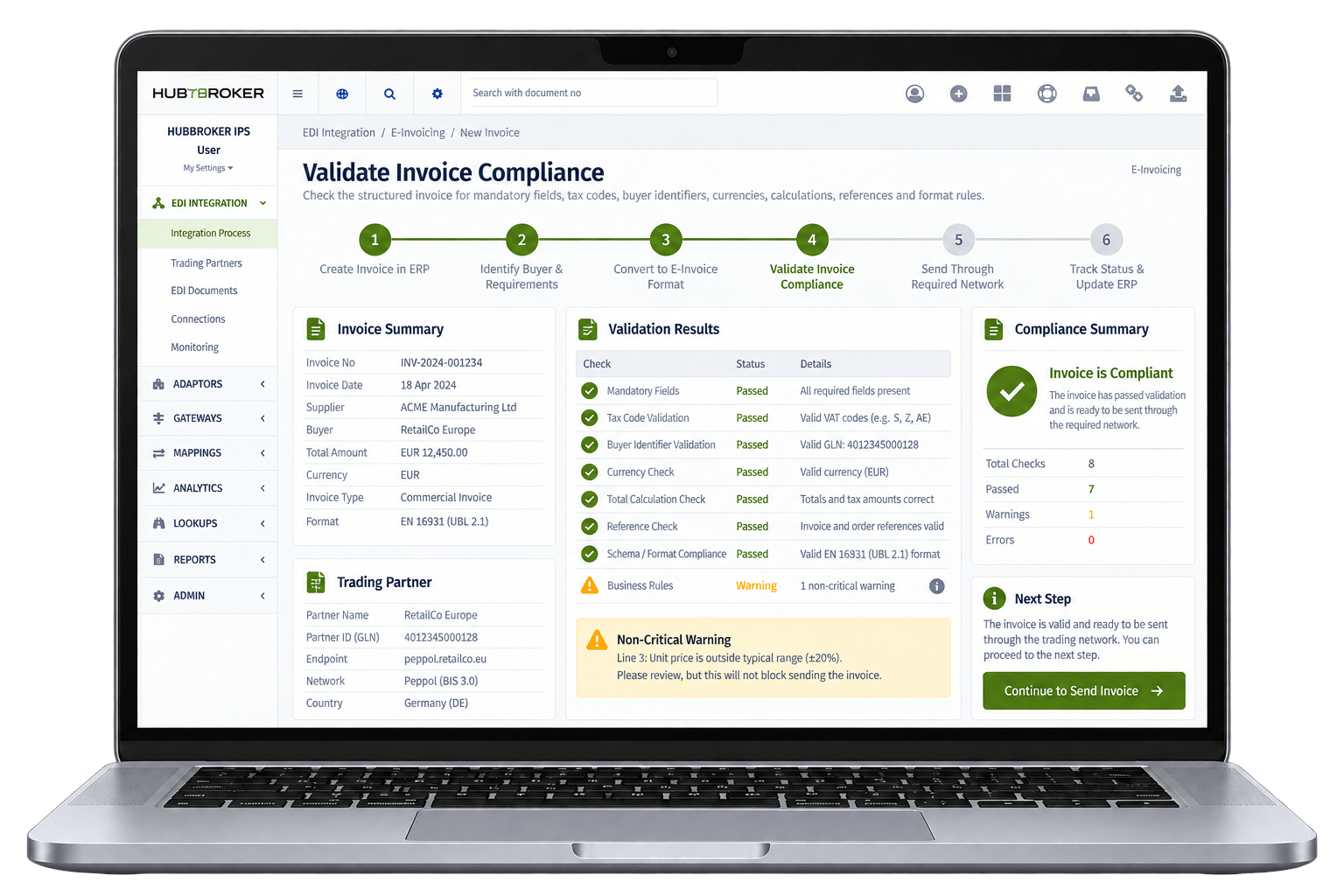 Validate Invoice Compliance
