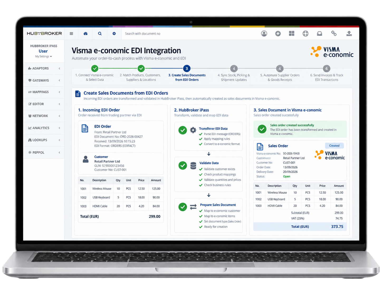 Create Sales Documents from Incoming EDI Orders