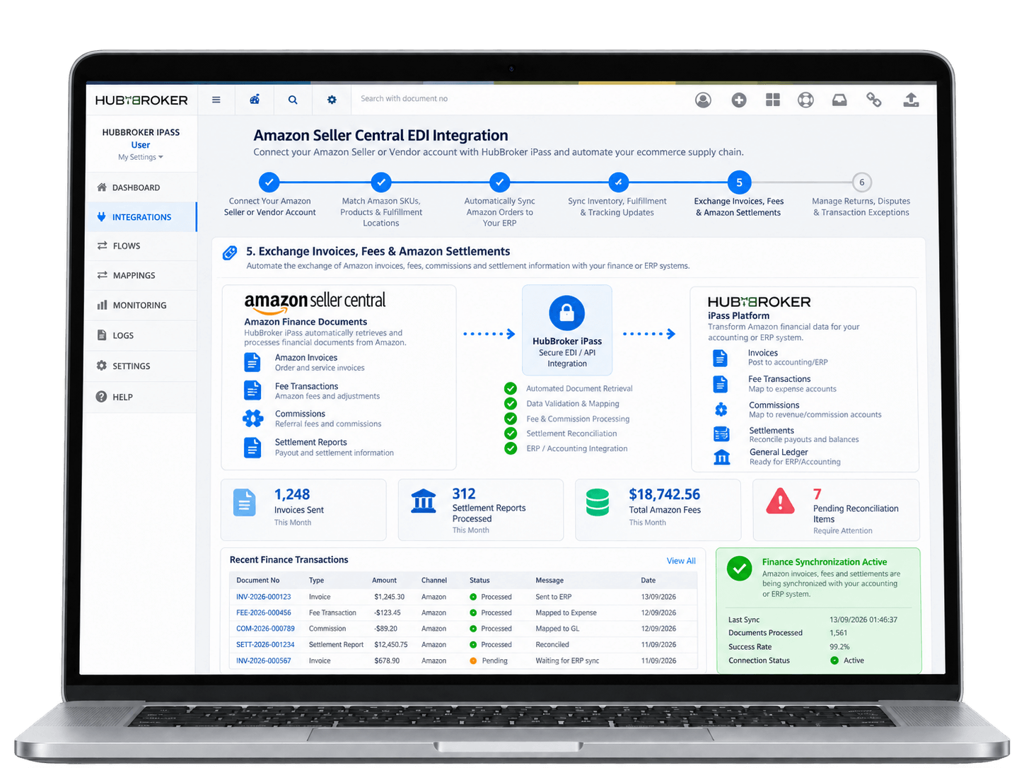 Exchange Invoices, Fees & Amazon Settlements