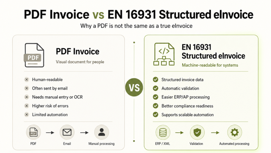 EN 16931 vs PDF Invoice