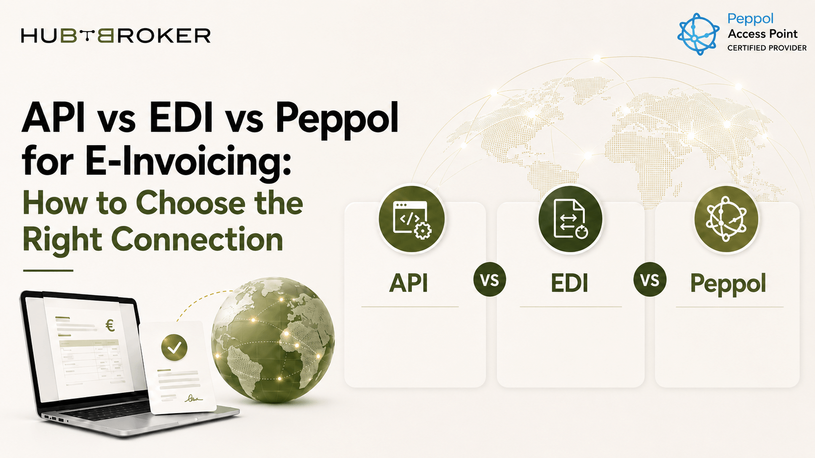API vs EDI vs Peppol for E Invoicing