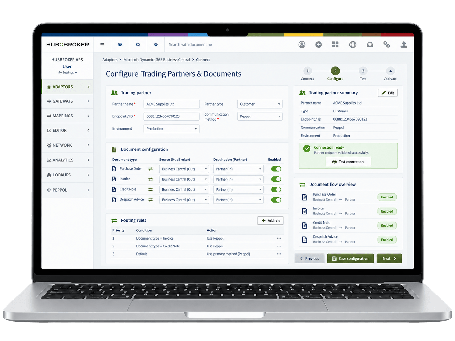 Configure Trading Partners & Documents